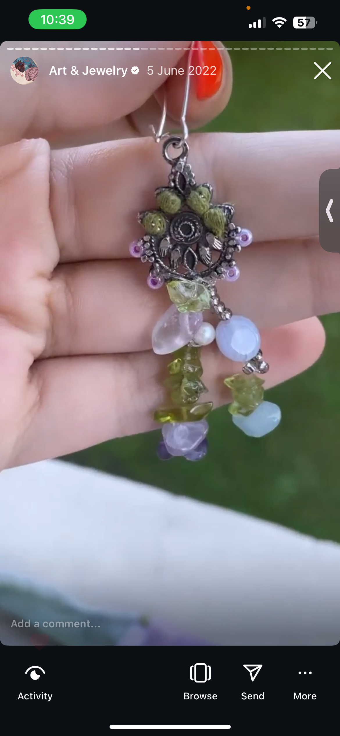Filigree Drops — Matching gemstone earrings