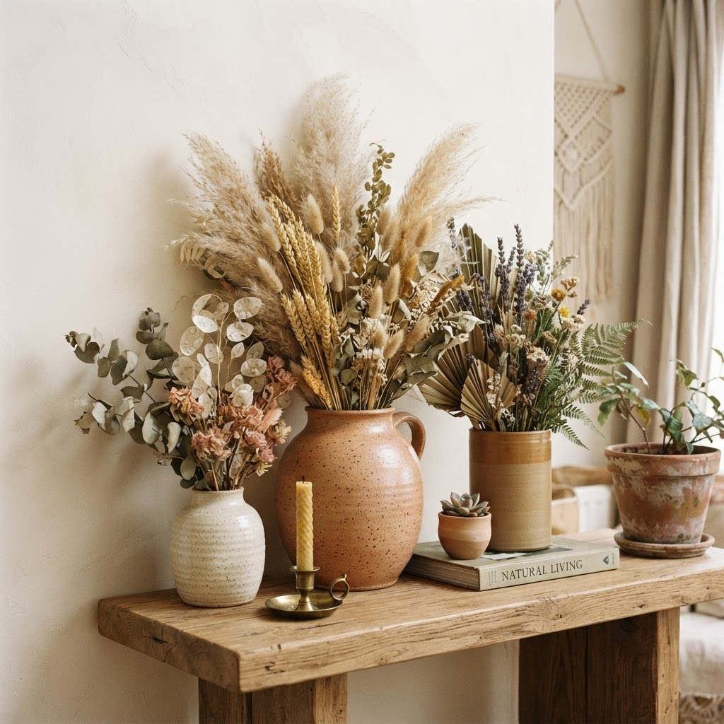 Dried wildflower bundles