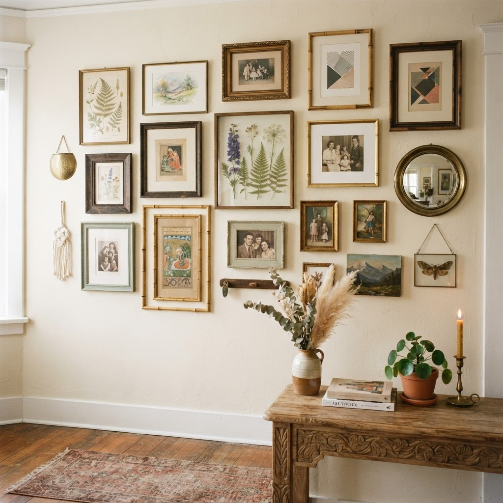 Salon gallery wall