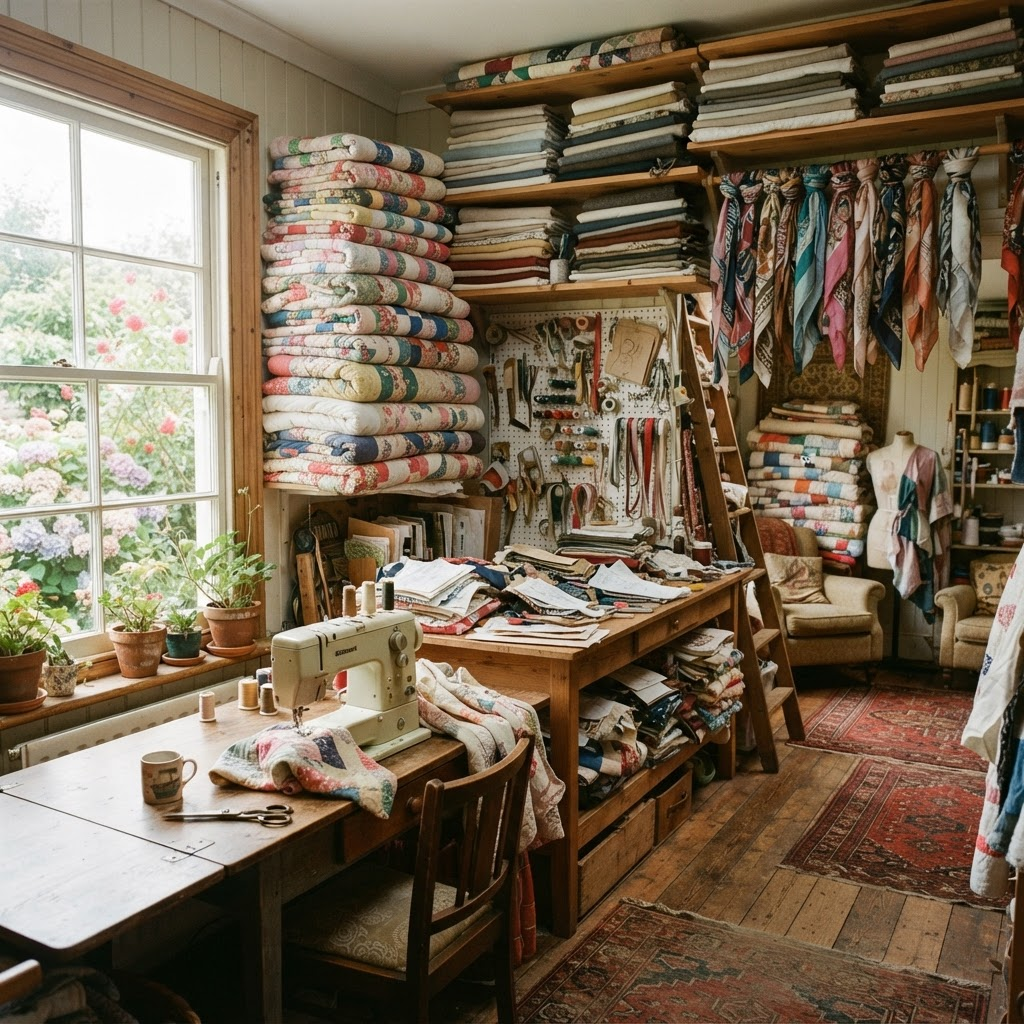 Inside Wildflower Thread's studio